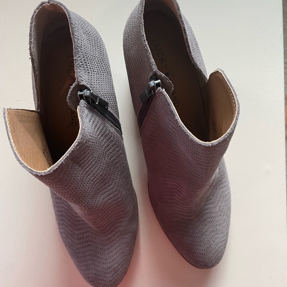 Lucky Brand suede booties - like new - Picture 2 of 5